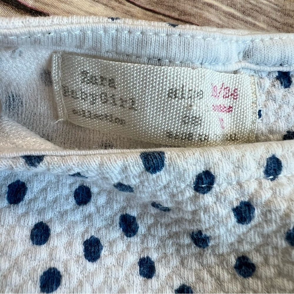 Zara Textured Polka Dot Dress - Picture 5 of 7